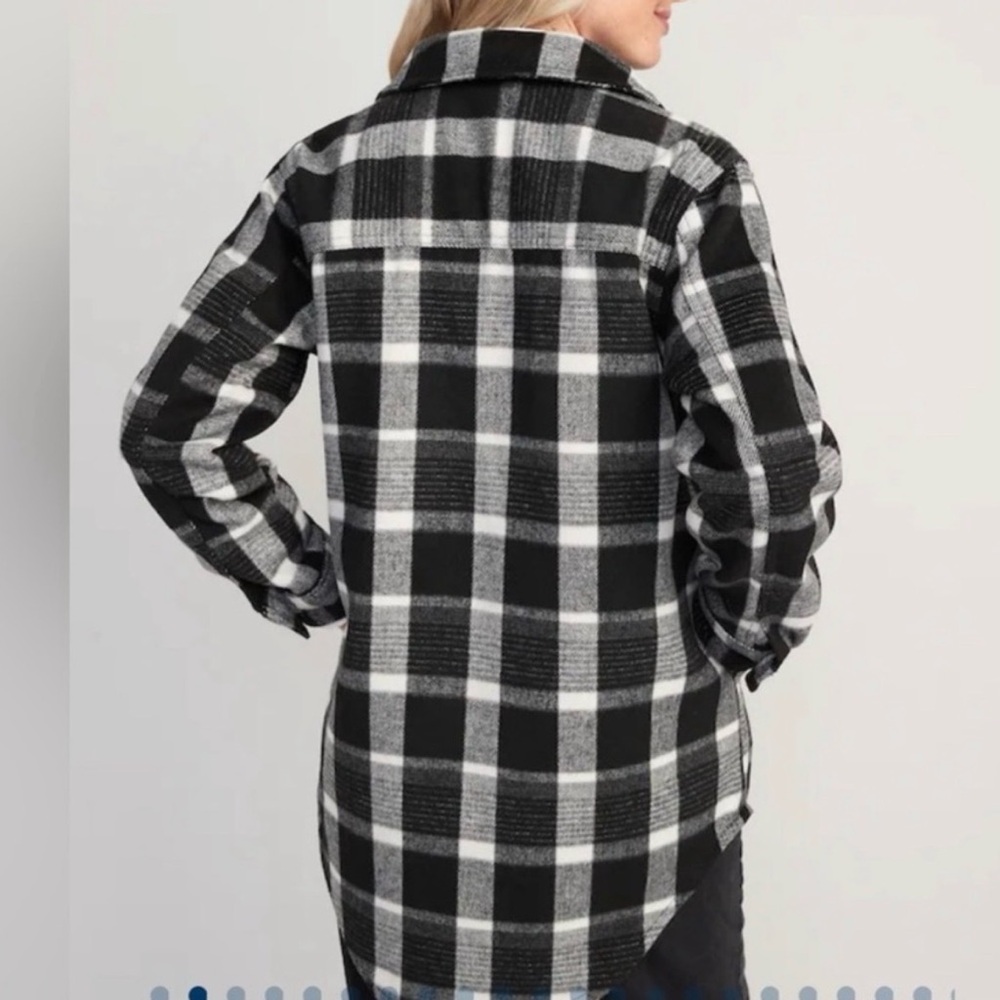 Old Navy Black and White Plaid Jacket